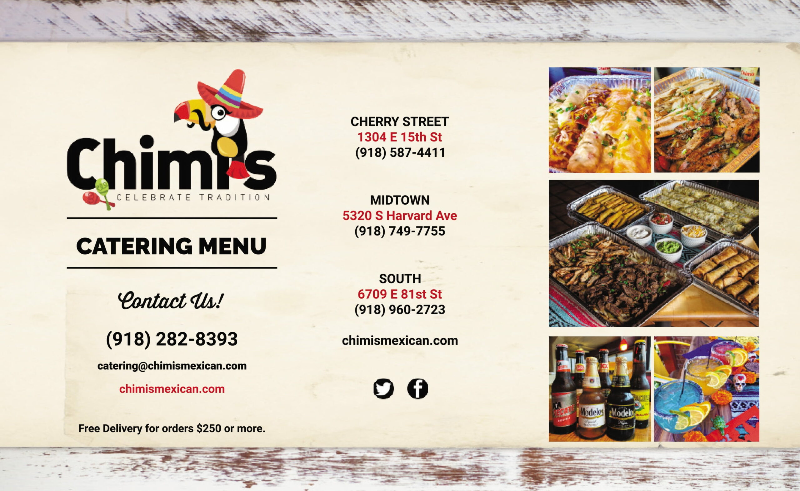 Chimi's Catering Menu - Page 1